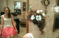 свадебная прическа