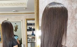 наращивание волос в салоне Лестель