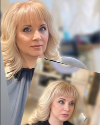 окрашивание волос в салоне красоты